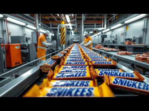 How Peanut Butter Snickers are Made | Creamy Peanut Butter Production Process