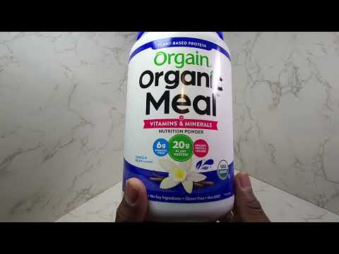 Orgain Organic Meal Replacement Vanilla Bean Protein Powder Review!