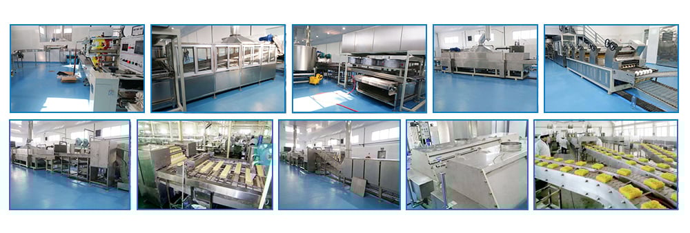 DIAGRAMME DE LA LIGNE COMPLÈTE DES NOUILLES INSTANTANÉES