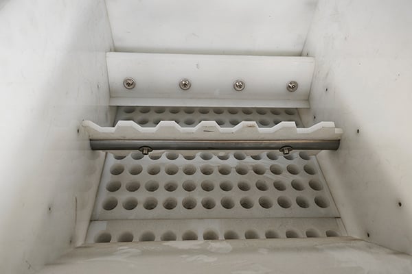 Détail de la machine de moulage