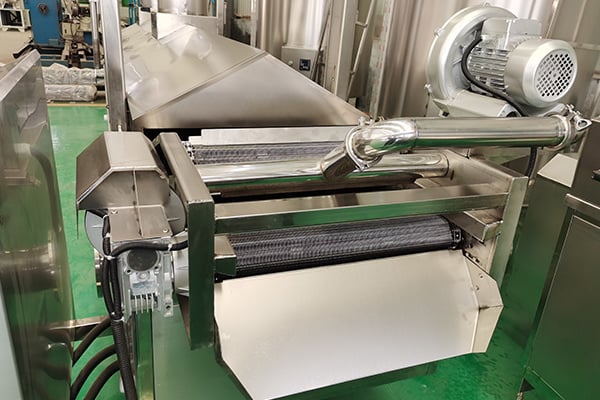 Detalhe da fritadeira