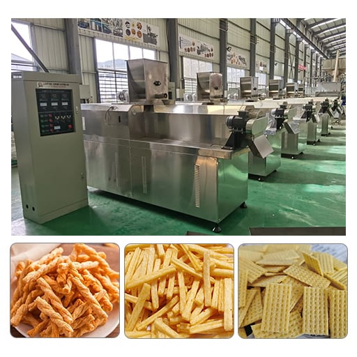 Línea de producción de snacks fritos