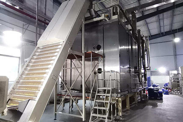 ショートカットパスタ製造における乾燥機