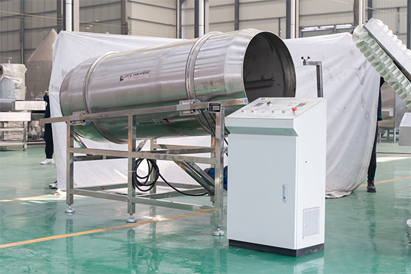 Detalhe da máquina de aromatização