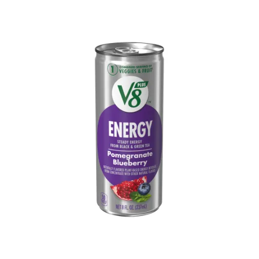 V8 Energy: Healthy Energy Drink in Black Cherry, Pomegranate Blueberry, and Orange Pineapple Flavors